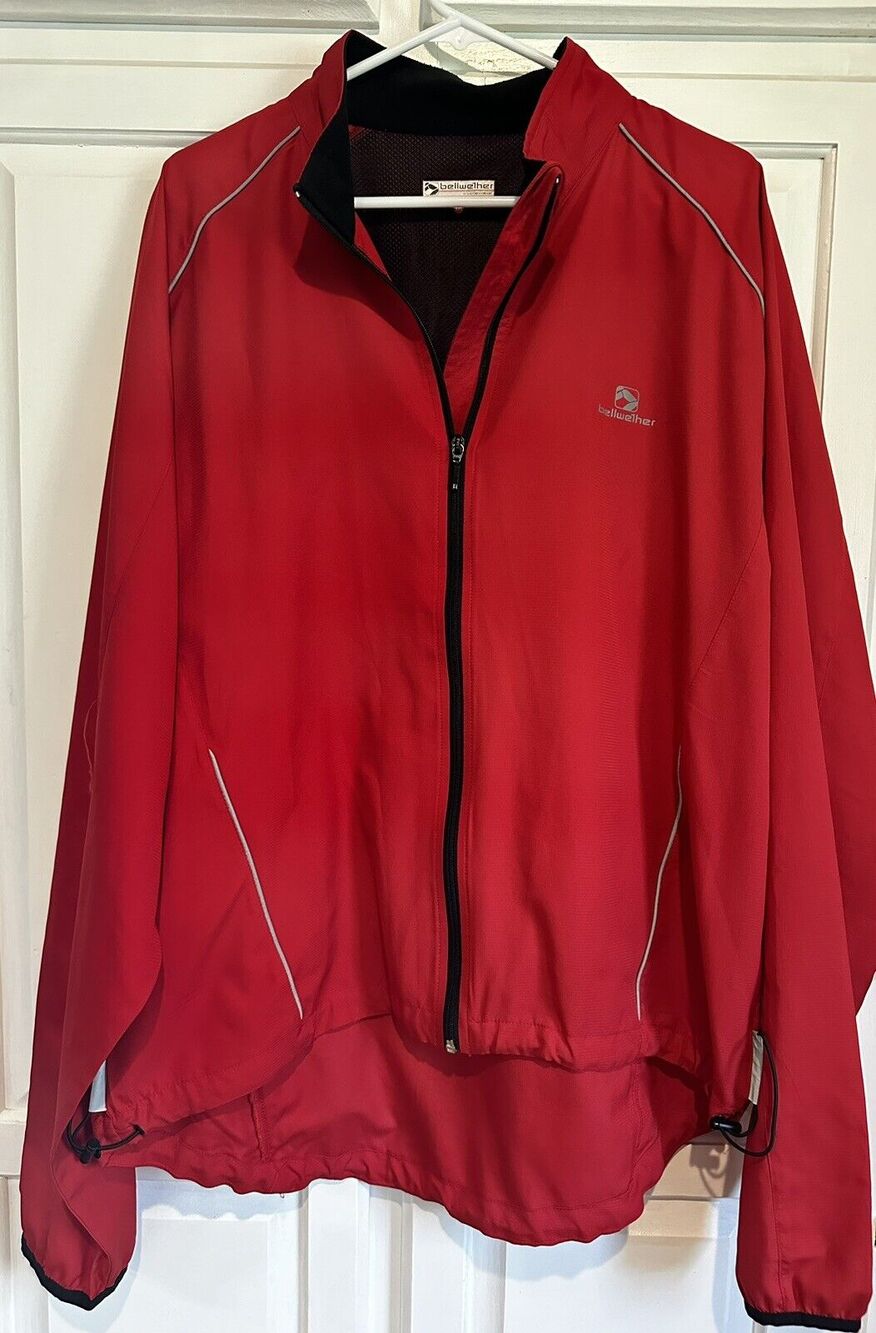 Bellwether Cycling Jacket Men’s Size XXL Red Reflective Bike Cycling Ride Safe
